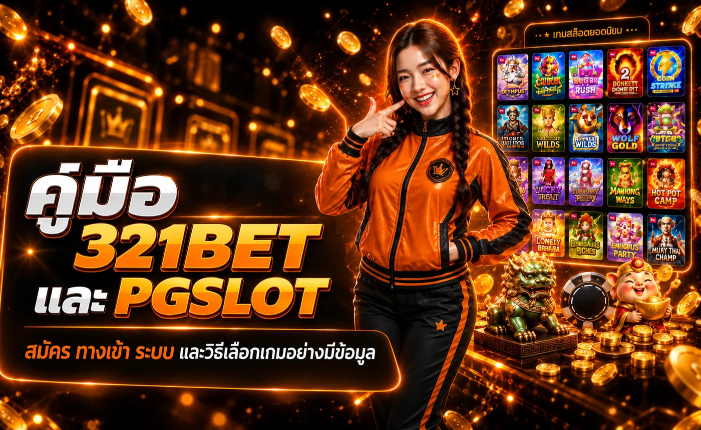 321BET คู่มือสมัคร ทางเข้า และเลือก PGSLOT